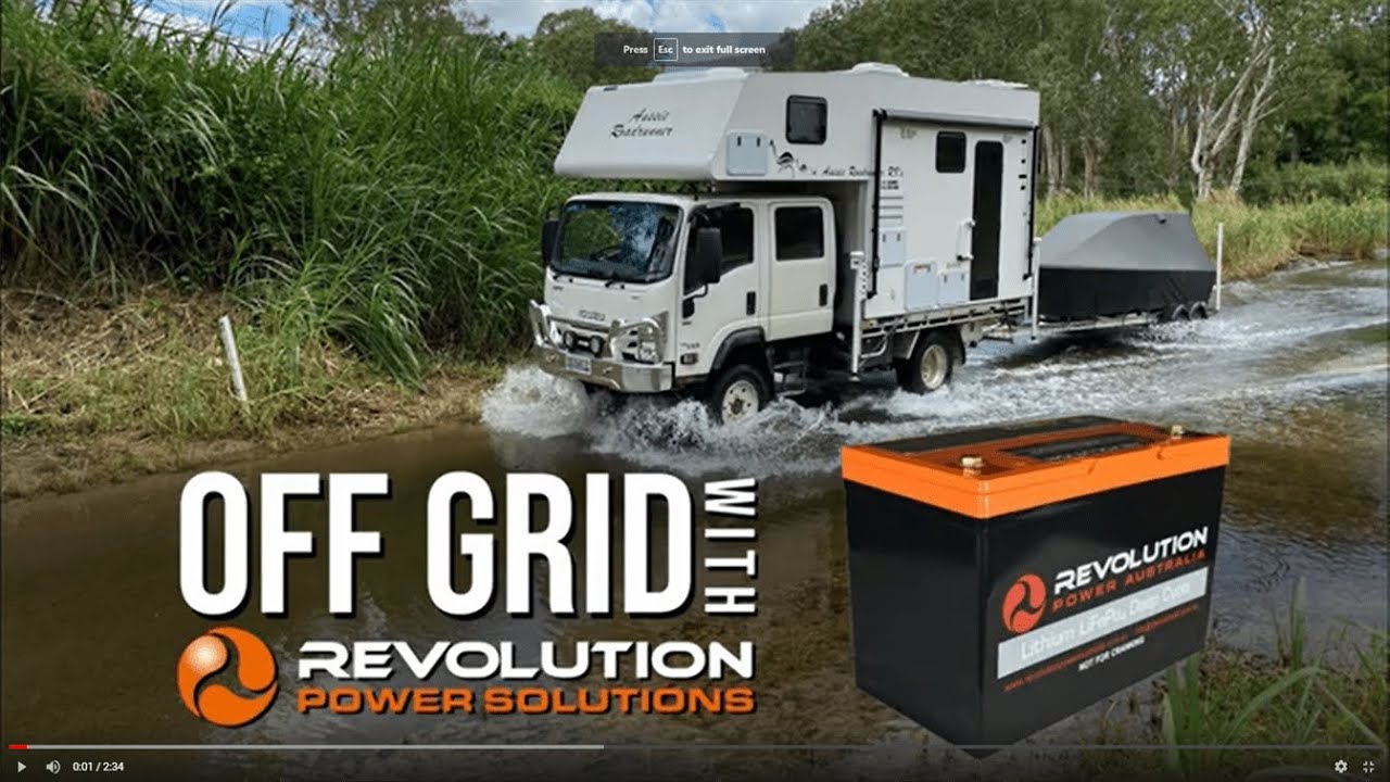 Revolution Power Solution Off Grid Camper Lithium Battery Solution