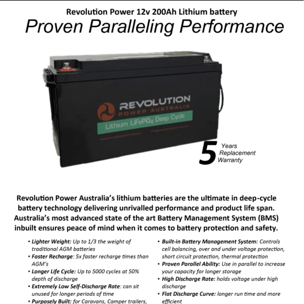 Vær opmærksom på mekanisme emulsion 12v 200Ah Lithium Battery - Revolution Power Solutions