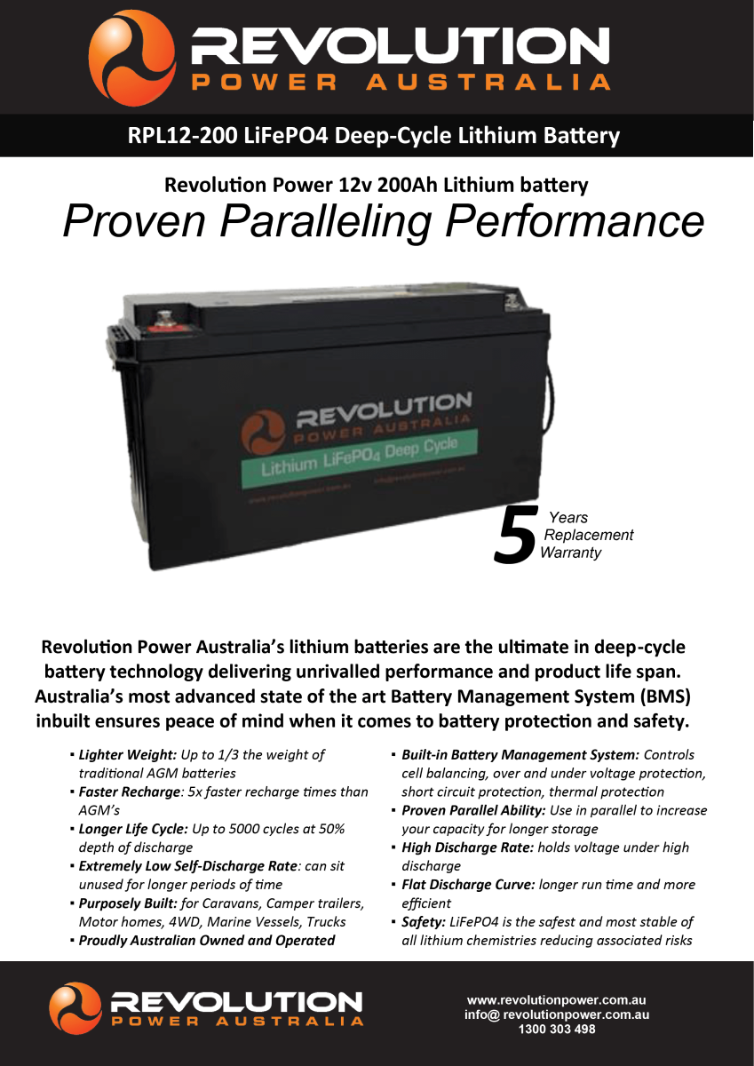 Vær opmærksom på mekanisme emulsion 12v 200Ah Lithium Battery - Revolution Power Solutions