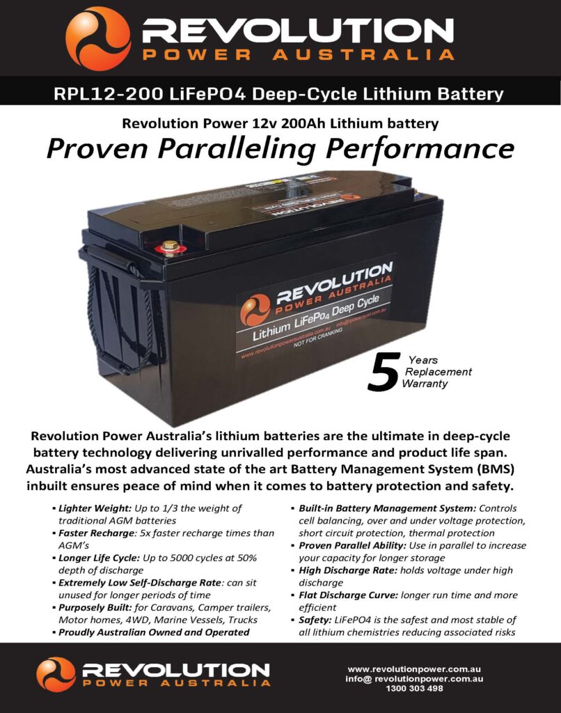 12v 200Ah Lithium Battery Specification 04 2021 Page 1