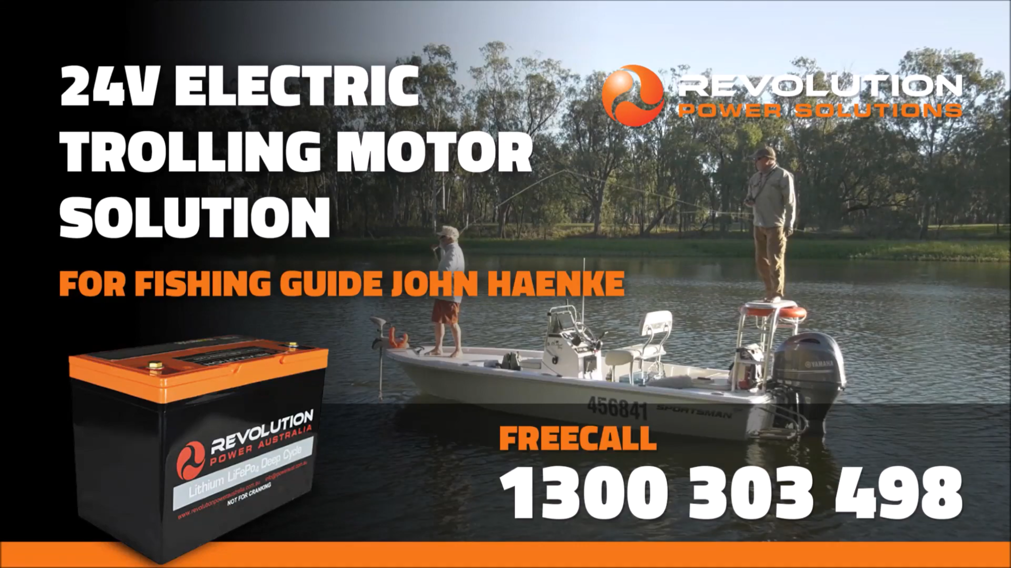 Run a 24V trolling motor on Lithium Revolution Power