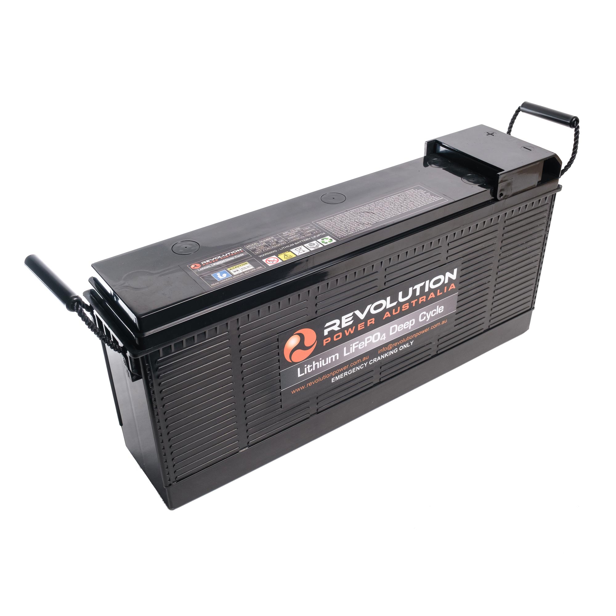 12v 100Ah Slimline High Draw Lithium Battery - Revolution Power Solutions