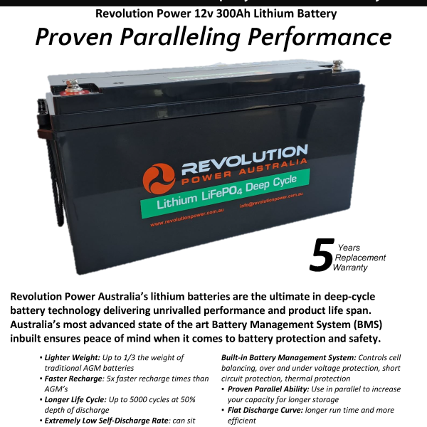 12v 300Ah Lithium Battery Page 1